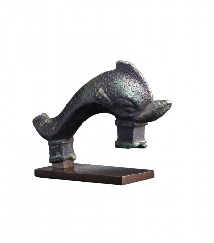 Gand dauphin en bronze- Époque romaine, Ier-IIIe siècle