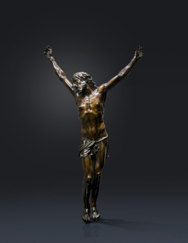 Bronze Christ around 1700 - Religious Antiques Style 