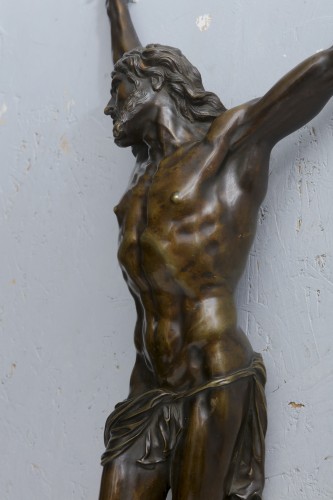 Christ en bronze vers 1700 - Emmanuel Soubielle Works of Art