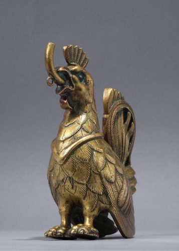 XIXe siècle - Aquamanile en forme de coq