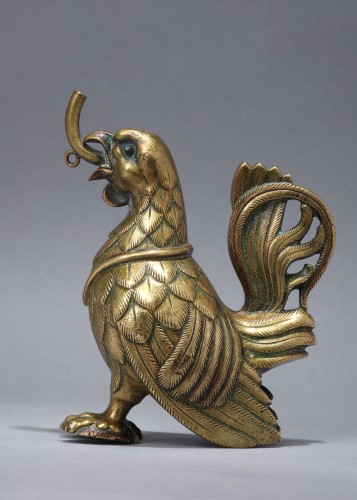 Antiquités - Aquamanile in the shape of a rooster
