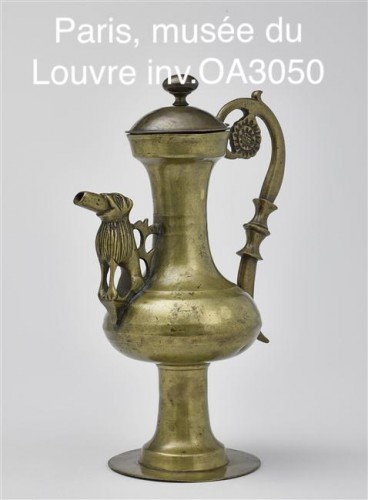 Antiquités - Small 15th century bronze or tin Lion