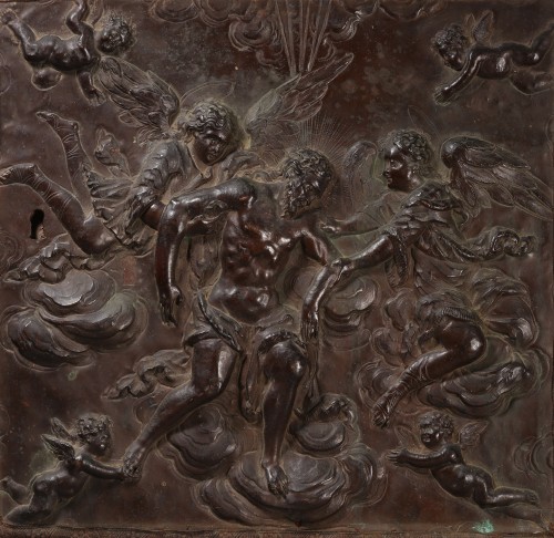 Art sacré, objets religieux  - Relief figurant l’Ascension du Christ