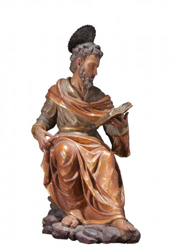 Spanish sculpture figuring St Marc