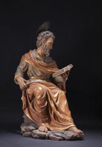 18th century - Spanish sculpture figuring St Marc