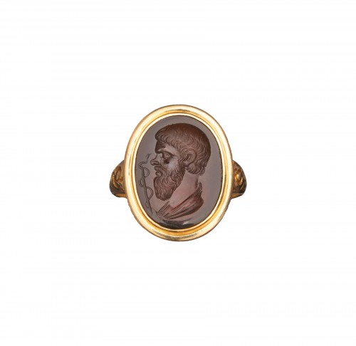 Bague avec intaille, Hippocrate