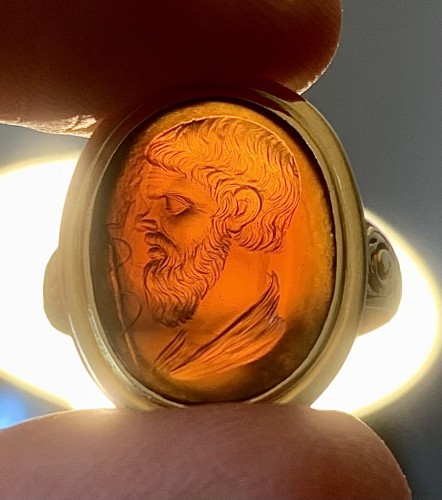  - intaglio ring, Hippocrates