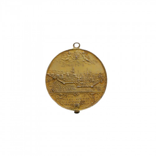17th century silver gilt medal, Strasbourg