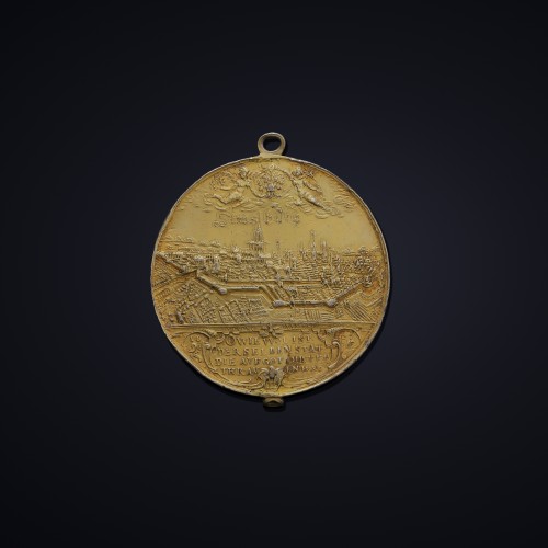 Médaille des corporations de Strasbourg XVIIe siècle - Argenterie et Arts de la table Style 