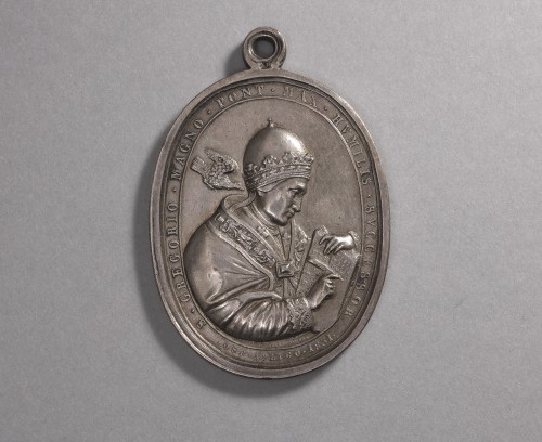 Art sacré, objets religieux  - Médaille en argent pour le pape Grégoire XVI