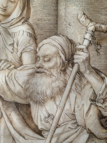 Paintings & Drawings  - 19th century Drawing on parchment