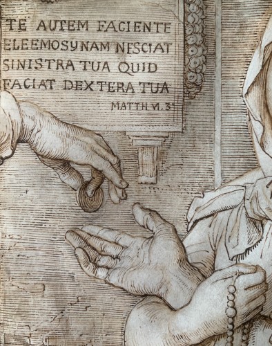 19th century Drawing on parchment - 