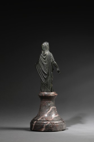 Ancient Art  - Roman bronze figure of a Vestal