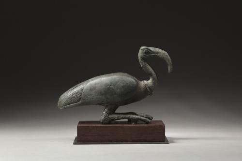 Egyptian Bronze, Thot in a form of an ibis - Ancient Art Style 