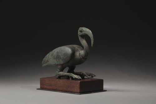 Ancient Art  - Egyptian Bronze, Thot in a form of an ibis