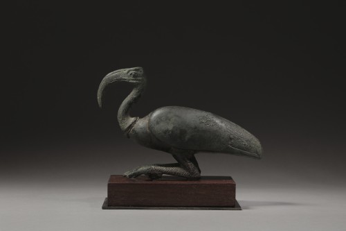 Egyptian Bronze, Thot in a form of an ibis - 