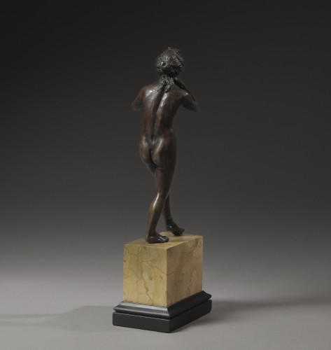 Sculpture  - Bacchante Playing the Flute, Renaissance bronze attributed to Riccio