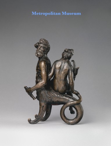 Bacchante Playing the Flute, Renaissance bronze attributed to Riccio - 