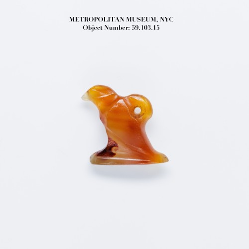 Antiquités - Egyptian carnelian amulet, Ma&#039;at
