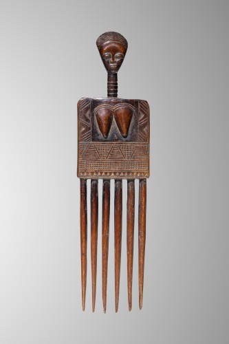 Peigne figuratif Koulango, Côte d'Ivoire - Art Tribal Style 