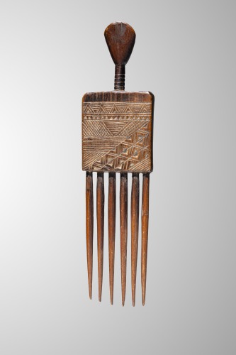 Peigne figuratif Koulango, Côte d'Ivoire - Emmanuel Soubielle Works of Art