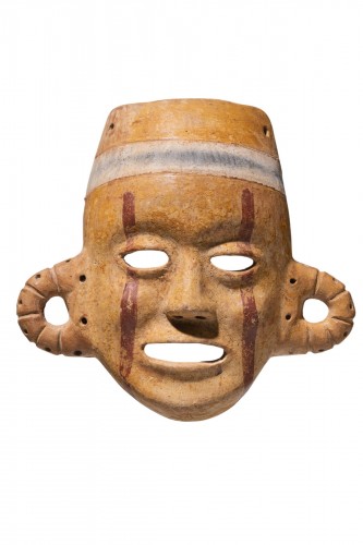 Masque anthropomorphe; Culture Narino-Carchi