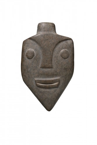 Masque en pierre - Chili, culture Mapuche