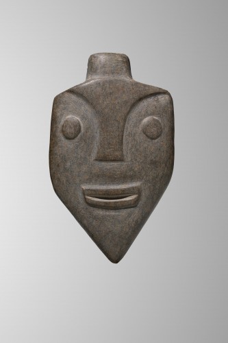 Masque en pierre - Chili, culture Mapuche - Art Tribal Style 