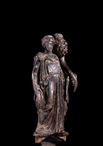 Ancient Art  - Roman bronze statuette of Fortuna