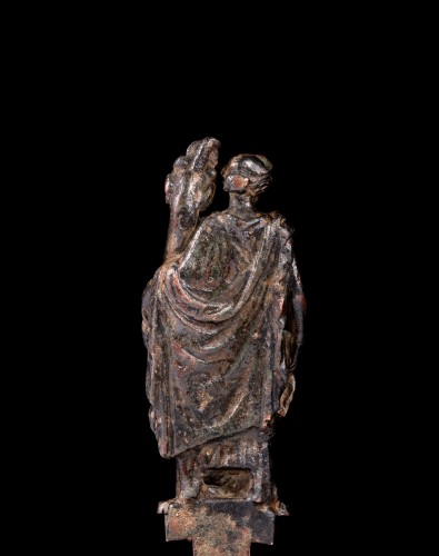 Roman bronze statuette of Fortuna - 