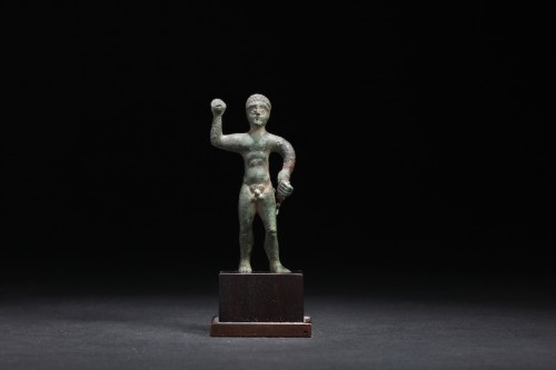 Satuette en bronze figurant Hercule - Archéologie Style 