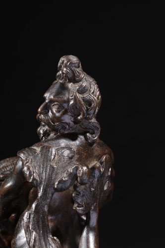 Triton sur un dauphin formant encrier  - École allemande vers 1600 - 