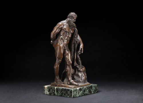Hercule Farnese en bronze - Emmanuel Soubielle Works of Art