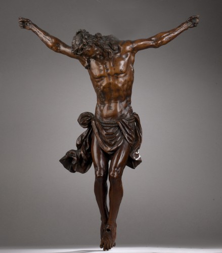 Figure de Christ fin XVIIe - Sculpture Style 