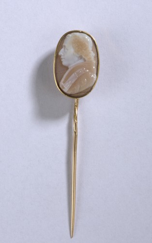 Bijouterie, Joaillerie  - Camée en agate, portrait du pape Pie VII