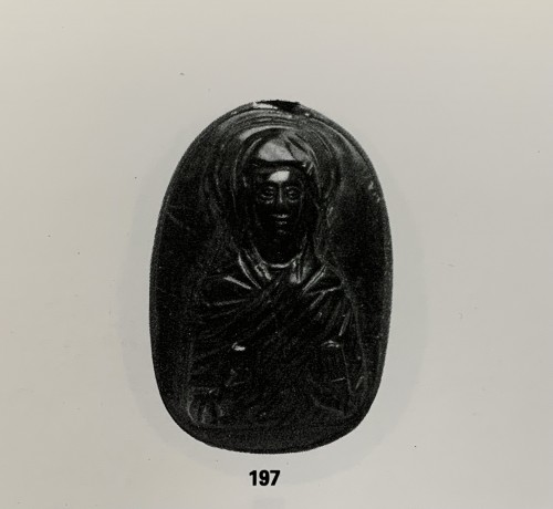 11th to 15th century - Byzantine cameo with the Virgin Orant