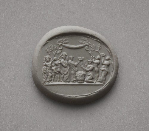 Curiosities  - An 18th century intaglio, dionysiac scene