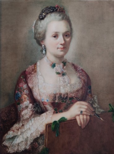 18th century female artist portrait - Paintings & Drawings Style 