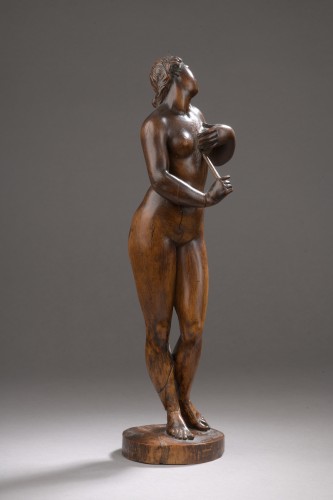 Sculpture  - Carved wood figure of Lucretia - Germany 17th century