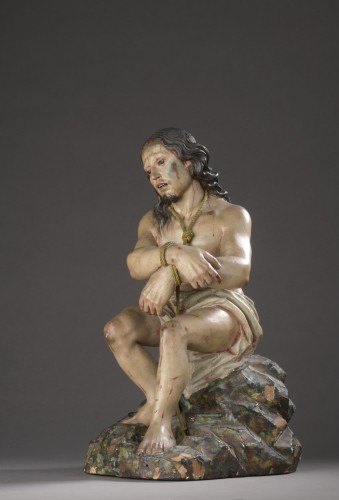 Antiquités - 17th Spanish Ecce homo statuette