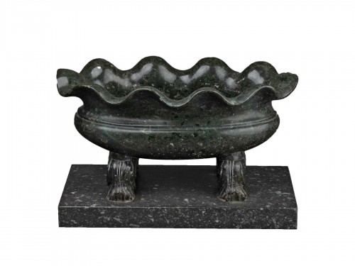 Bassin souvenir du Grand Tour en serpentine, vers 1820