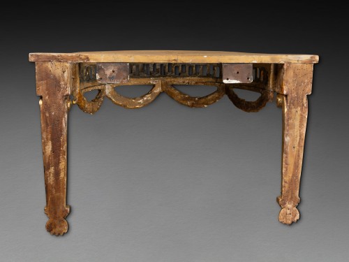 Console demi-lune XVIIIe - Louis XVI