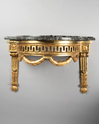 Antiquités - 18th centuiry half-moon console