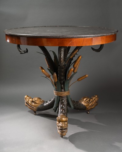 Antiquités - Guéridon d'époque Directoire Jean-Joseph Chapuis