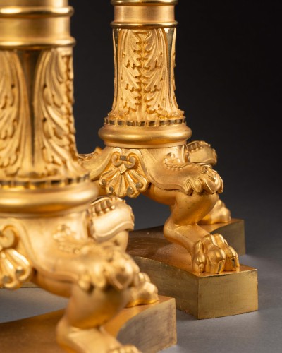 Luminaires Bougeoirs et Chandeliers - Paire de candélabres d'époque Directoire