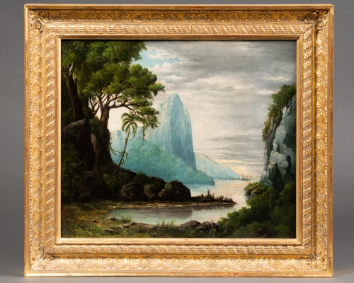 Tableaux et dessins Tableaux XIXe siècle - Vues de Madagascar par Macaux