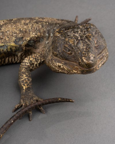 Margouillat en bronze de Vienne - Sculpture Style 