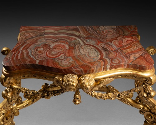 Importante console de la sculpture « L’Enfant Jésus endormi » de Filippo Parodi - Louis XIV