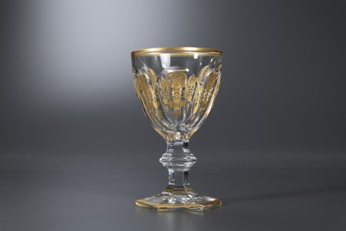 Baccarat - Série de 72 verres et deux carafes du service Empire Harcourt - 
