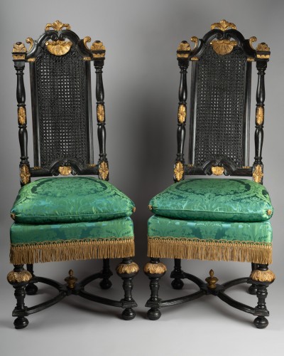 Chaises anglo-hollandaises du XVIIe siècle - Sièges Style Louis XIV